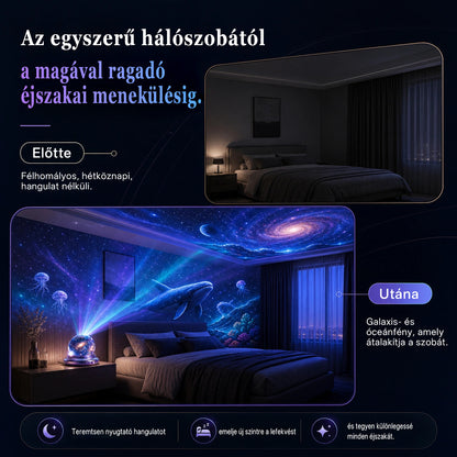 Billhol® 🔥  Új generációs intelligens éjszakai fényprojektor – Dinamikus 5D holografikus látvány HD-minőségben