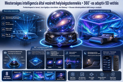 Billhol® 🔥  Új generációs intelligens éjszakai fényprojektor – Dinamikus 5D holografikus látvány HD-minőségben