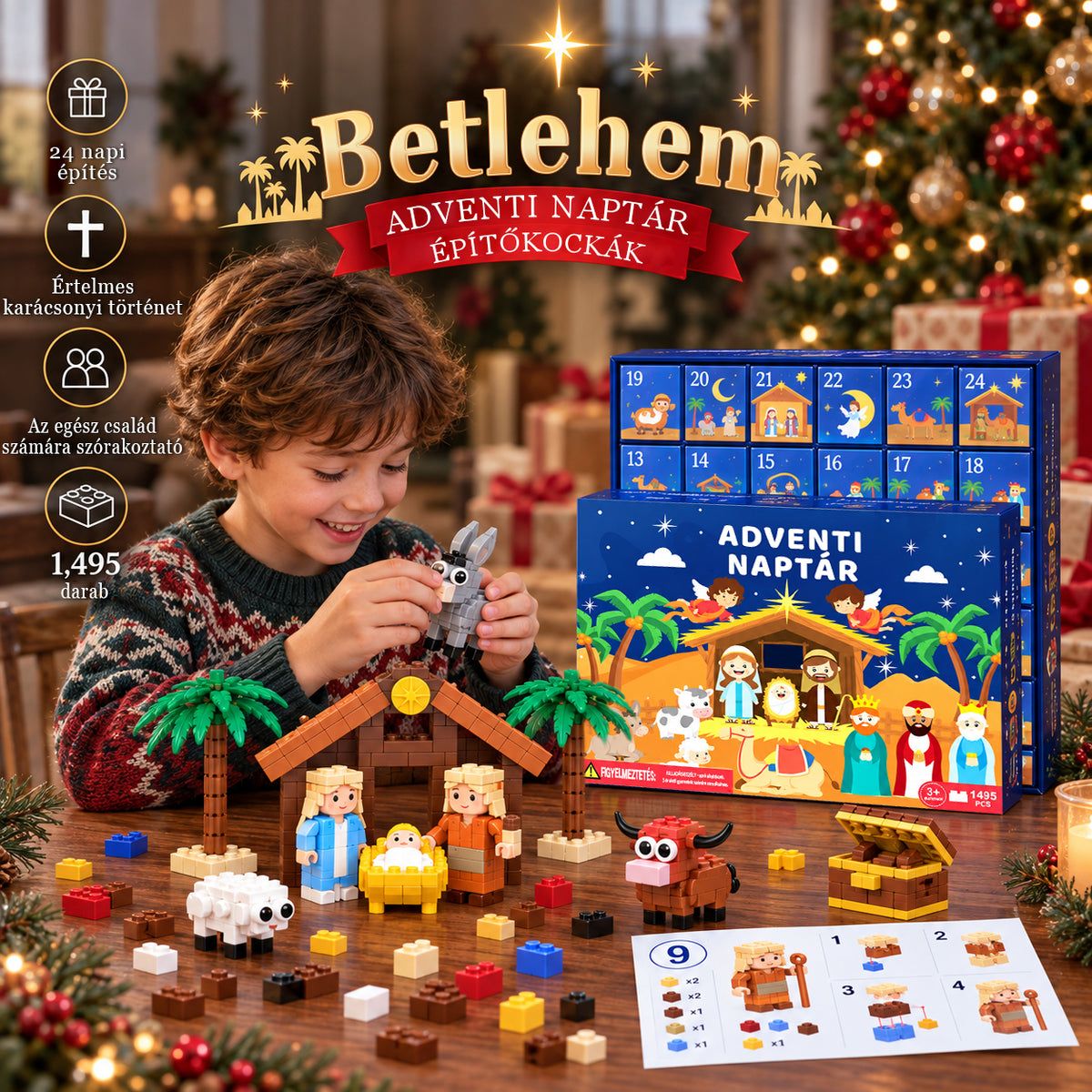 Billhol®🎄 KARÁCSONYI KÜLÖNLEGESSÉG | 24 napos mini Squishy adventi naptár – minden nap egy aranyos meglepetéssel