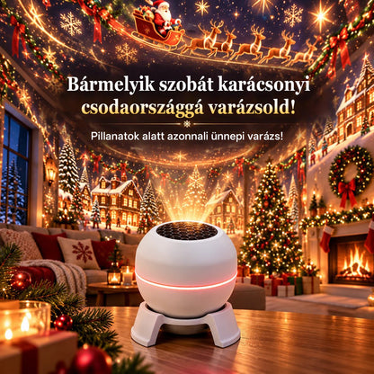 🔥Varázsolj karácsonyi csodavilágot otthonodba – Karácsonyi projektoros éjjeli lámpa🎄