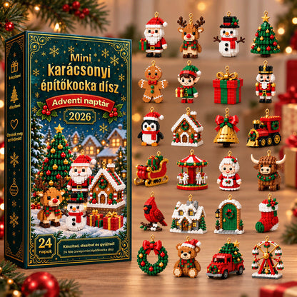 Billhol® 🌿KARÁCSONYI KÜLÖNLEGESSÉG | 24 napos mini Squishy adventi naptár – minden nap egy aranyos meglepetéssel🎄