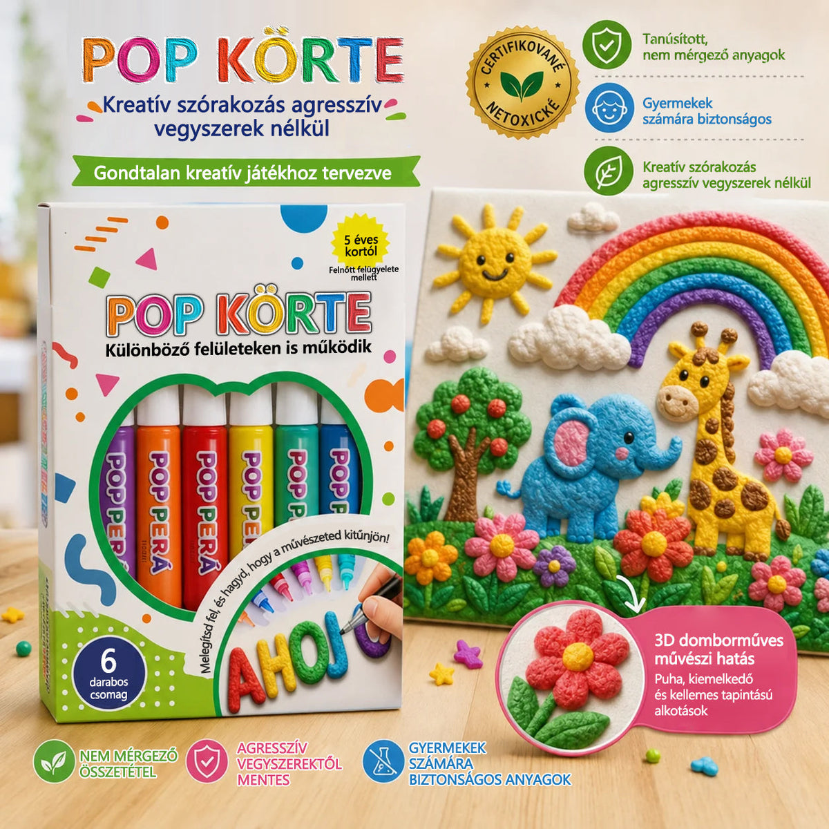 Billhol® 3D domborműves toll – változtassa a lapos rajzokat tapintható 3D művészetté🌿