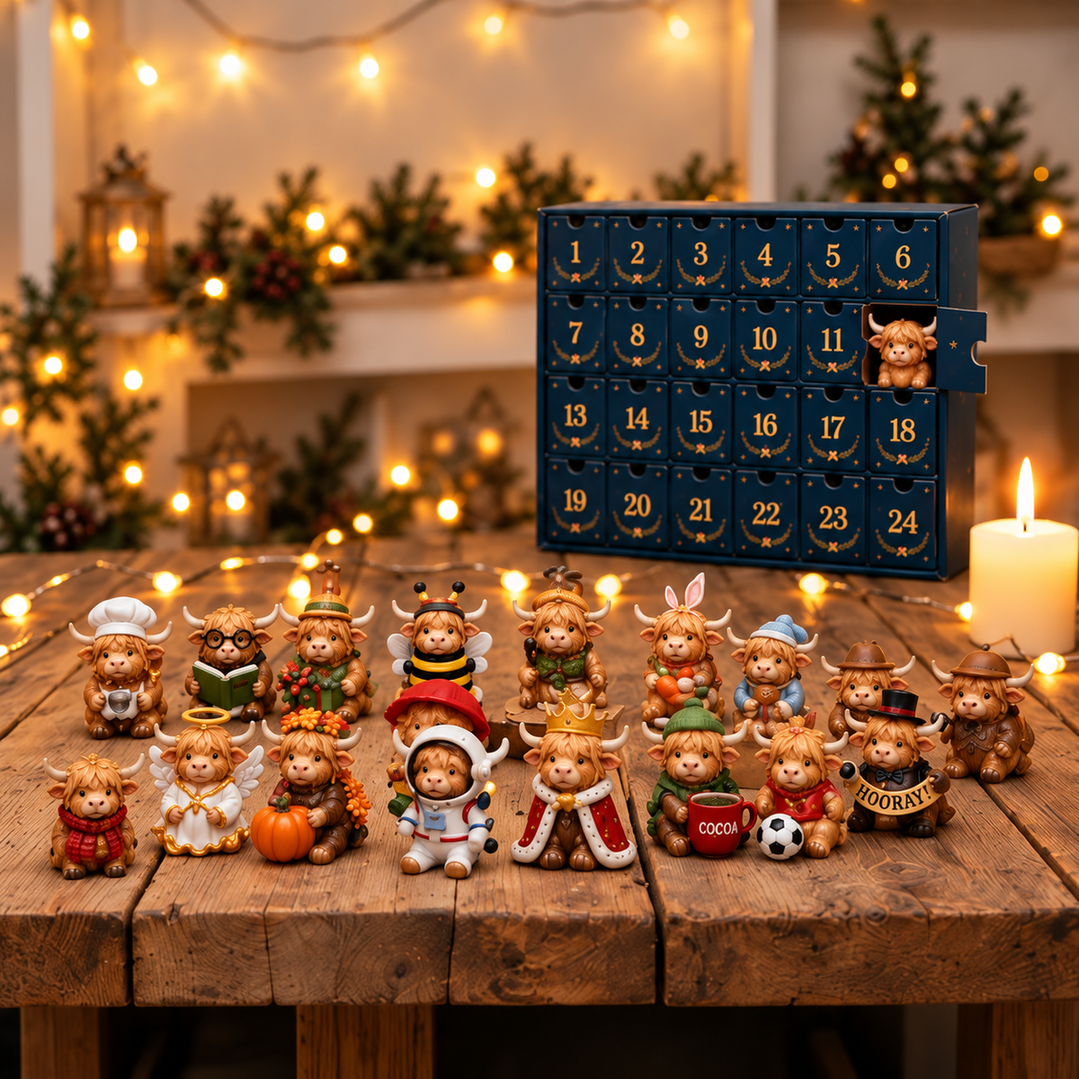 🛒24 napos Squishy Adventi Naptár – Karácsonyi meglepetés gyűjtemény puha mini figurákkal 🎄