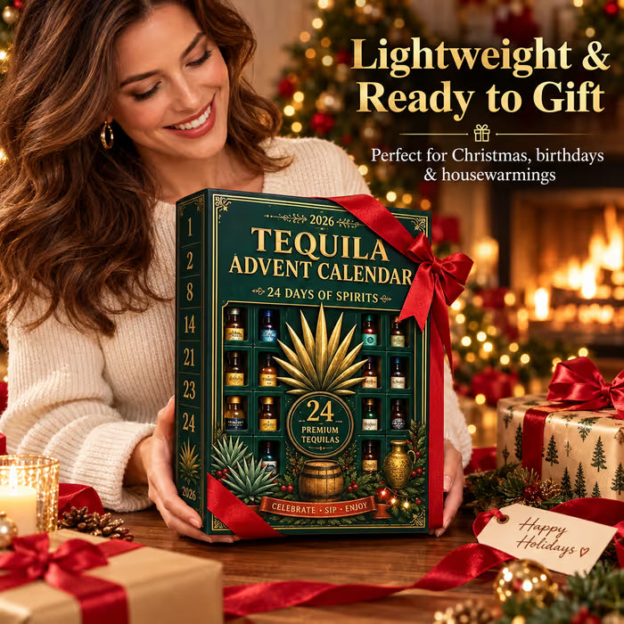 24-day decorative miniature tequila bottle advent calendar